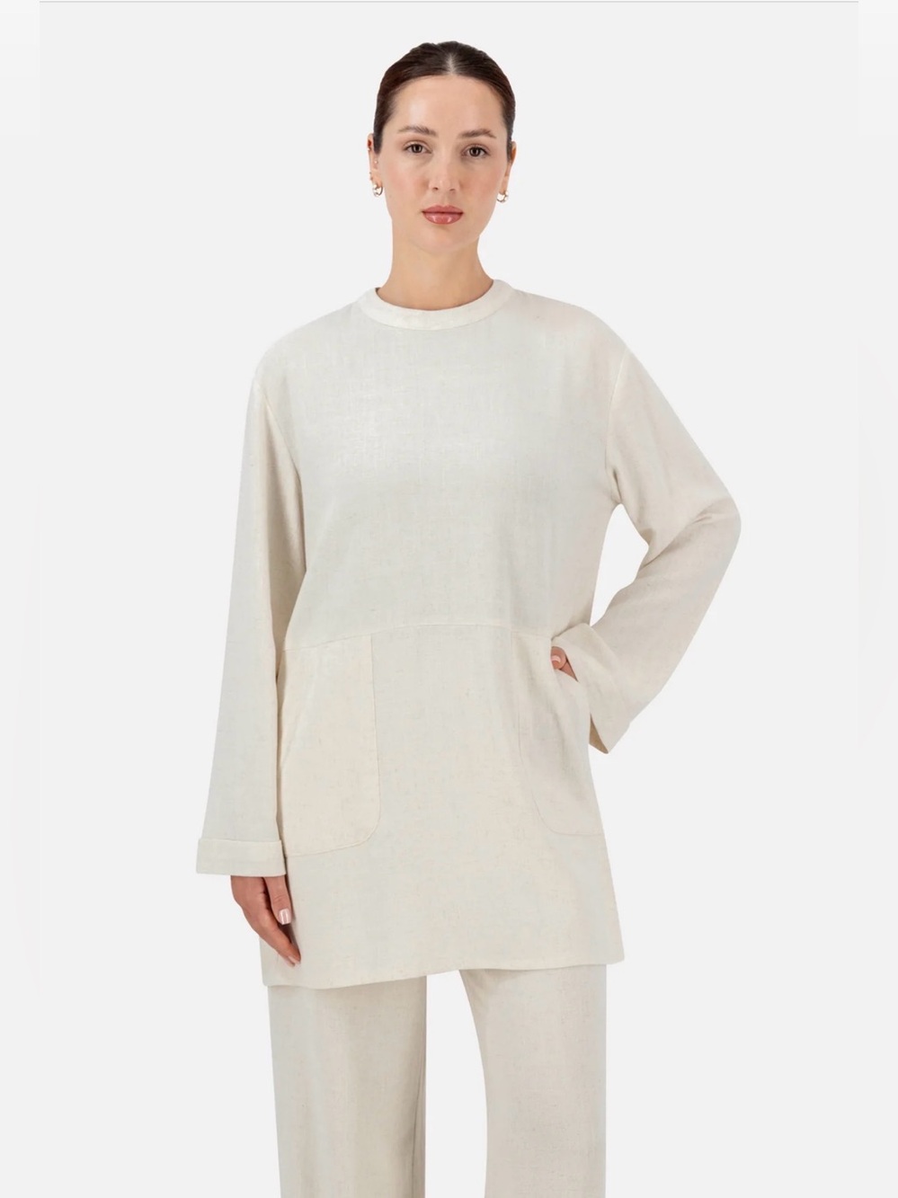 FARES Linen Blend Set Size XS